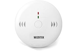 Combination Smoke and Carbon Monoxide Detector CO Alarm, Beeps Voice Warning Smoke and Carbon Detector Alarm Clock, Power Det