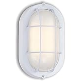 WISBEAM LED Bulkhead Light, Outdoor LED Wall Light for House, Dimmable, 6W Replace 60W, 450 Lumen 3000K Daylight White 80CRI,
