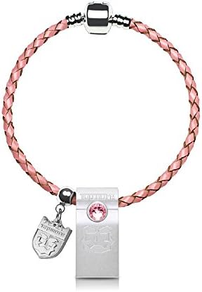 TOPMORE ZJ Series USB3.0 Flash Drive Rhinestones decorated with leather braided bracelet Flash Disk Fashion High speed Memory Stick (64GB, Pink)