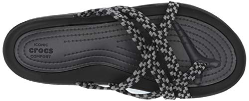 crocs swiftwater braided web flip