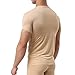 YUFEIDA Men's Sexy Underwear Shirts Short Sleeve T-Shirt Mesh Sheer Top Undershirt Sleepwear