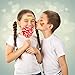 Aneco 288 Pieces Valentines Heart Tattoos Assorted Styles Valentine’s Day Temporary Tattoos Red Heart Tattoos for Valentine’s Party Favor