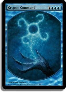 Magic: the Gathering - Cryptic Command - Foil Textless Player Rewards - Player Rewards Promos