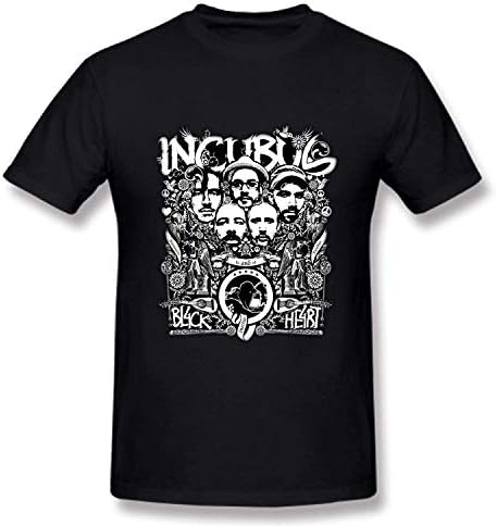Fanduanxiu Black Heart Inertia T-Shirts Incubus Cotton Men's T-Shirts Short Sleeve Tees & Tops Clothing