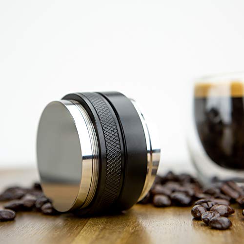 53mm Coffee Distributor/Leveler & Tamper, Fits 54mm Breville Portafilter, Double Sided, Adjustable Depth