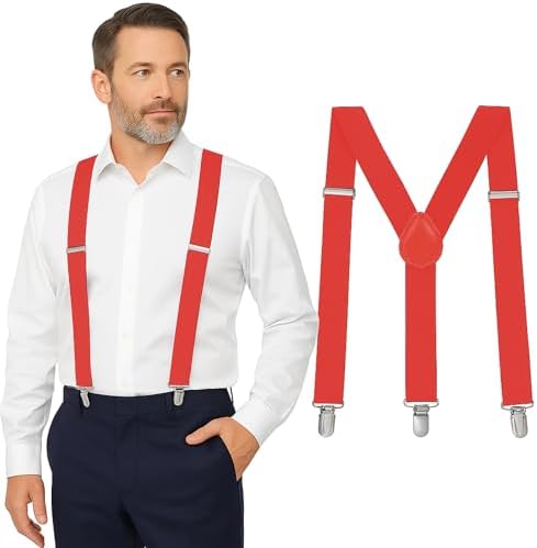 Fashion Suspender, Red, One Size at Amazon Men's Clothing store