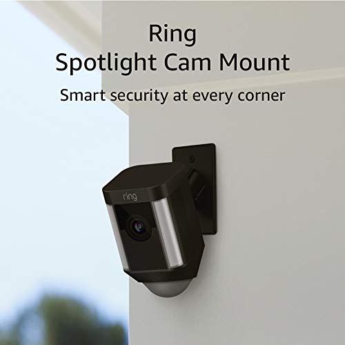 Ring Spotlight Cam Mount - Hardwired HD Security Camera - Black