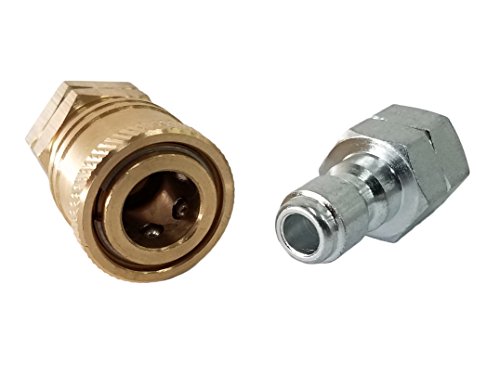 Ultimate Washer 1/4-Inch Quick Connect Pressure Washer Adapter Set, Max Pressure 5000 PSI Rating