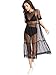 Floerns Women's Sheer Mesh Dress Beach Swimwear See Through Cover Ups