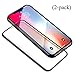 Phone X/XS Screen Protector, Tempered Glass Screen Protector, 3D Full Frame Curved Edge, 9H Hardness, Easy Installation,Case Friendly for iPhoneX/XS