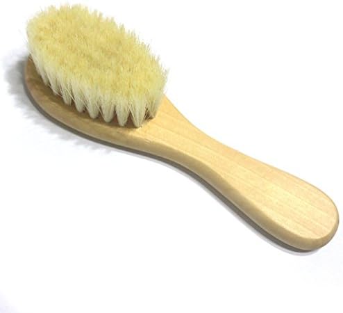 RuiXiang Baby Wooden Hair Brush, Baby Natural Wool Bath Brush Soft Skin Care ,Cleaning Brush