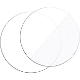 2 PCS 12 Inch Clear Acrylic Circles Blanks Acrylic Discs Transparent Plexiglass Disk Round Acrylic Plastic Sheets