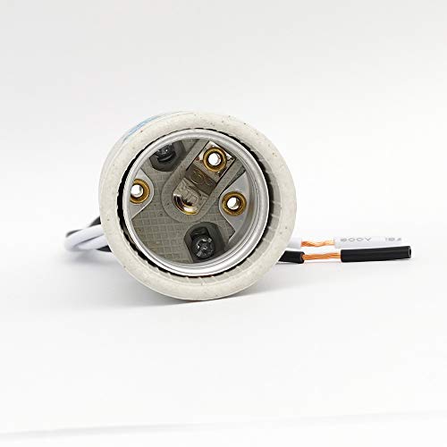 E26 Socket, Ceramic Standard Medium Screw Socket, E26 E27 Bulb Lamp Holder, E26 Light Socket