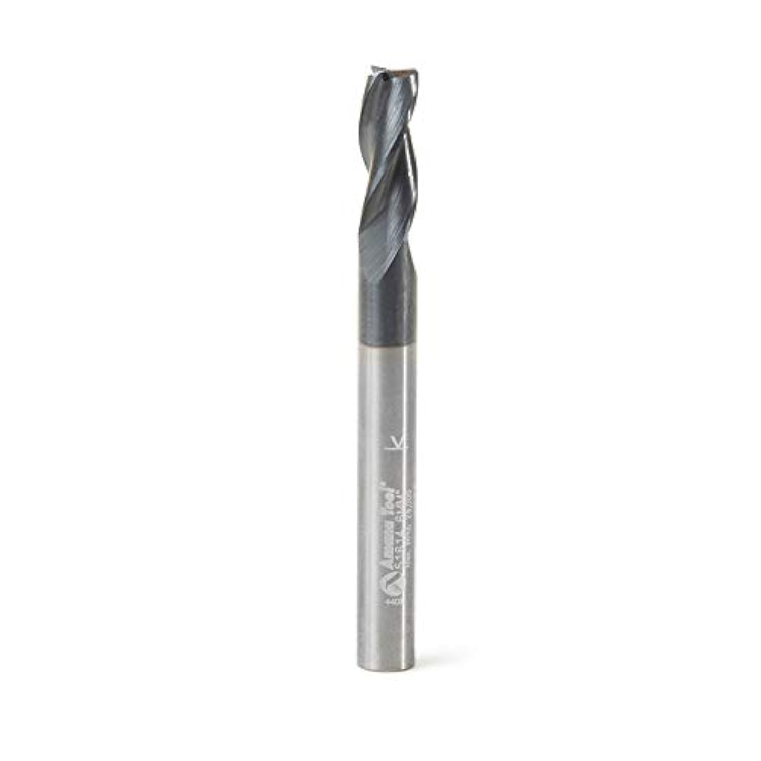 Amana Tool 51614 Metric SC Spiral for Steel, Stainless Steel & Non Ferrous Metal with AlTiN Coating 3-Flute x 6 D x 16 CH x 6 SHK x 60mm Long Up-Cut Router Bit/End Mill
