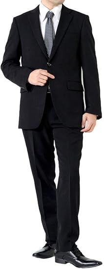 Amazon Co Jp アウトレットファクトリー Outlet Factory スーツ メンズスーツ オールシーズン ベーシックスタイル ご家庭で洗濯可能なスラックス A体 Ab体 体 2ツボタンスーツ ビジネススーツ 服 ファッション小物