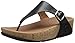 FitFlop Women's The Skinny Cork Leather, Black, 7 M US