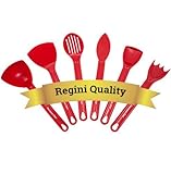 Saucepan Chef Kitchen Utensil Set - Cherry Red