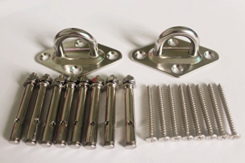 Mhmydz 1000 Lb Capacity Rhombus Stainless Suspension Ceiling Hooks