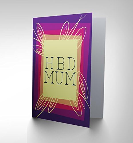 CARD BIRTHDAY HAPPY MUM TEXT MESSAGE SPEAK HBD FUN GIFT CP2717