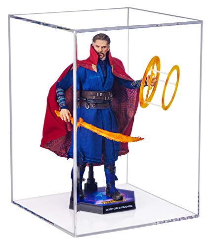 Better Display Cases Clear Acrylic Table Top Figurine Display Case for Hot Toy Doll Bobblehead Action Figure or Collectible Toy Figure (A087-CB-TT)