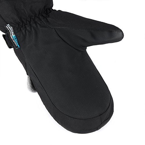 image for Ski Mittens, Yidomto Waterproof Warmest Winter Snow Gloves for Mens, W