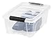 IRIS 12 Quart Stack & Pull Box, Clear, Clear/Black Buckle (100300)