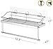 Paper Towel Holder with Shelf Storage, Wall Basket for Kitchen & Bathroom Accessories, No Drilling Adhesive Shelf,Rustproof SUS304 Stainless Steel