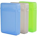 iKross 3 Colors Package - 3.5 Inch IDE/SATA HDD Storage Protection Boxes - Green,Grey and Blue