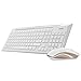 ARION Rapoo 8200P 5G Multimedia Wireless Keyboard and Mouse Combo - GOLD