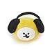 BT21 Official Merchandise by Line Friends - CHIMMY Character Plush Hair Tie, Yellow