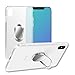 SPHLEAN iPhone X case,with Ring Holder Kickstand Function, 360 Degree Rotating Ring Holder Grip Case with Magnetic Car Mount Soft TPU Cover for iPhone 10 (Transparent)