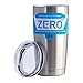 Zero Degree Stainless Steel Tumbler with Lid, Double Wall Vacuum Insulated Travel Mug for Hot and Cold Drink (20oz 2 Pack)