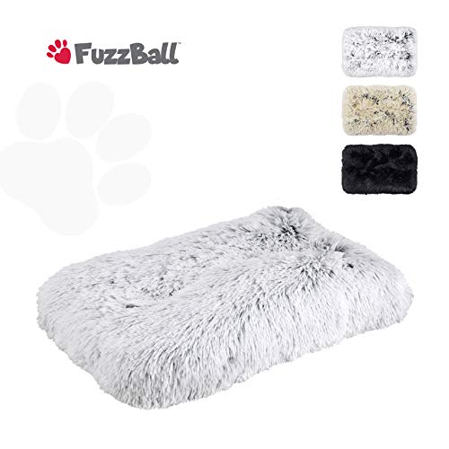 FuzzBall Fluffy Luxe Pet Crate Mat & Pad Machine Washable, Waterproof
