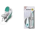 Safety 1st Light Zoom Nail Clippers, One Size & Easy Grip Brush and Comb, Colors May Vary