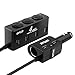 Car Charger, Opluz 4-Socket Cigarette Lighter with 6-Port USB Adapter| Build-in Fuse and 80CM Extension Cable