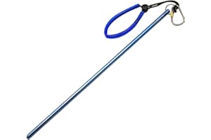 TiTo Titanium Scuba Diving 14''/35cm Titanium Alloy Lobster Tickle Pointer Stick w/Measurement & Lanyard