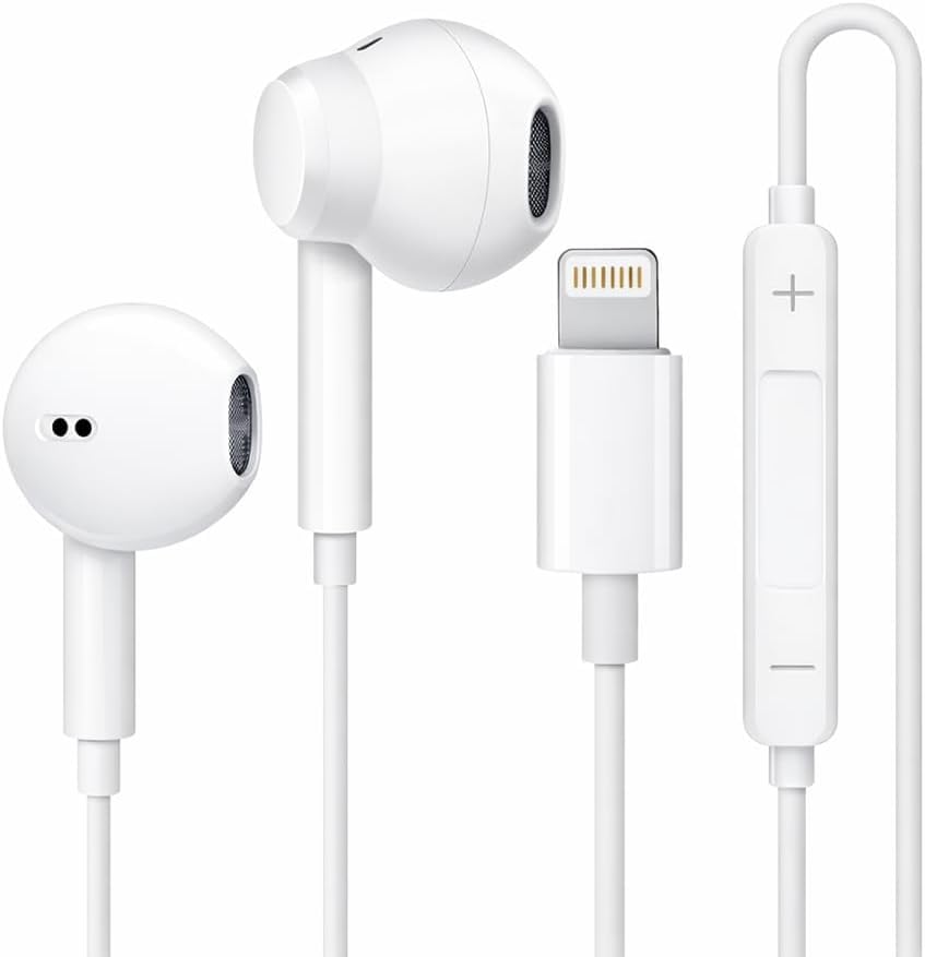 KP TECHNOLOGY For iPhone 14 Earphones, In-Ear Earphones Headphones Headset for i Phone 14 Plus / 14 Pro / 14 Pro Max, Compatible with iPhone 13/12 / 11 / X/XS/XR/Mini with In-Line Remote Control