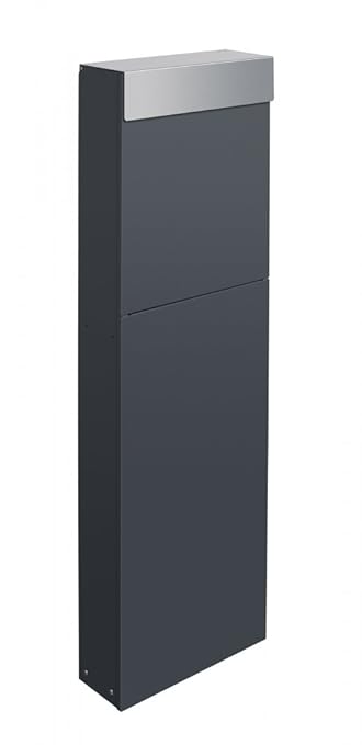 frabox Standbriefkasten Namur Anthrazitgrau/Edelstahl