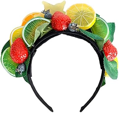 Crazy Night Diadema de frutas con fresa de arándanos limón, fruta