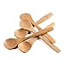 Qingsun 10 Pcs/Lot Tableware Wooden Spoon 14.5 3.6cm Natural Wooden Honey Jam Spoon Child Spoon Retro Soup Spoon
