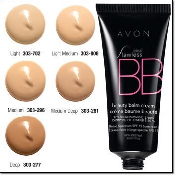 Avon ideal flawless bb beauty balm cream color medium