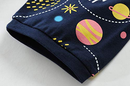 41Zi ODzFcL Little Boys Pajamas Cars Motorcycle 100% Cotton Toddler Short Sleeve Sleepwear Boys Summer PJs Clothes Outfit Sets 2-7T - Image 8