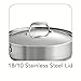 Tramontina 80116/018DS Gourmet Stainless Steel Induction-Ready Tri-Ply Clad Covered Deep Saute Pan, 5-Quart, NSF-Certified, Made in Brazil