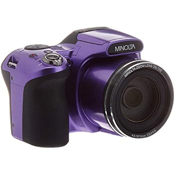 Minolta 20 Mega Pixels Wifi Digital Camera With 35x Optical Zoom 1080p Hd Video Optical With 3 Inch Lcd 48 X 34 X 32 Purple Mn35z P