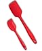 Mithium Premium Silicone Spatula Set of 4, Anti-Bacterial with Durable Lightweight Solid Steel Core, Non-stick Heat Resistant - Cherry Red
