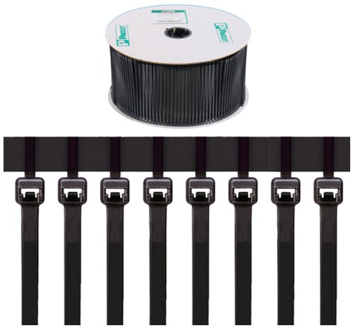 Panduit PLT2S-VMR30 Reel Fed Cable Tie, PAT2S System, Heat Stabilized Nylon 6.6, Black, 50lbs Min Tensile Strength, 1.94