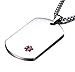 JF.MED Highly Polished Stainless Steel Tag Medical Alert ID Necklace for Men Women 24 inch Free Engraving