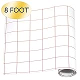 Transfer Tape for Vinyl [8 Feet x 12 Inches] Transfer Paper with Grid. Vinyl Transfer Tape for Cricut Silhouette Cameo Vinyl. Clear Contact Paper for Decals, Signs, Walls and Oracle Transfer Tape
