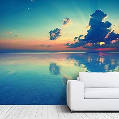 signwin Wall Mural Beach and Blue Sea Removable...