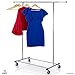 Clothes Rack Heavy Duty Commercial Grade (Chrome) Clothes Rail for Clothing, Garment Rack Adjustable Clothing Rack, Clothing Rail 200 LBS Capacity